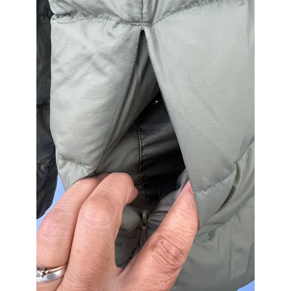 UNIQLO Sage Green Ultra Light Down Packable Puffer Jacket SZXL Travel Outdoors - Picture 3 of 7